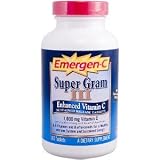 Alacer Emergen-C, Super Gram III, Enhanced Vitamin C, 1,000 mg , 180 Tablets by ClubNatural