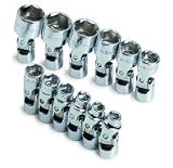 S K Hand Tools (SKT1337) 12 Piece 1/4 Drive 6 Point Metric Flex Socket Set