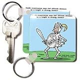 Londons Times Funny Society Cartoons - Knight In Shining Armour Meats - Key Chains