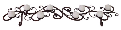 Classic Iron Scroll Table Candle Holder Stand