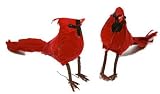 Package of 24 Bright Red Artificial Cardinal Birds for Holiday Decorating and Christmas Tree Ornaments