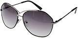 Chinese Laundry - CHINESE LAUNDRY Oversize Wire Frame Sunglasses (BLK), 460135, BLK/SILVER
