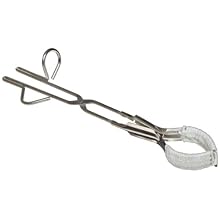 Chemglass ET-1105-100 Stainless Steel Beaker Tong, 15" Overall Length