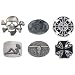 Diamond Plate 6pc Assorted Belt Buckle Set Not Sold Individually Heavy-Gauge Steel Made