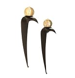 Elongated Rustic Candle Sconce Set