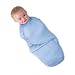 Kiddopotamus SwaddleMe Cotton Knit Adjustable Infant Wrap (Blue - Large)