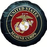 Usmc Semper Fi Marine Corps Marine Vinyl Spare Tire Cover (32 inch Tire)