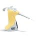 VistaLab 1065-0020L Left-Handed Ovation Single Channel Electronic BioNatural Pipette, 0.5-20 microliter Volume, 0.05 microliter Graduation Interval, +/-1.0% Accuracy, Yellow
