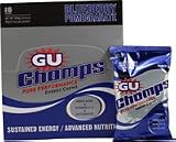 GU Energy Labs Chomps Pure Performance Energy Chews - No Caffeine Blueberry Pomegranate -- 16 Packs