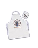 Illinois Fighting Illini ( University Of ) NCAA Barbecue/BBQ Apron and Mitt Tailgate Kit