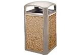 35 Gallon Rubbermaid Waste Receptacle - Driftwood/River Rock