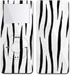 White Tiger - Apple iPod nano 1G (1st Generation) 1GB/ 2GB/ 4GB Protector Skin Decals - Faceplate Stickers