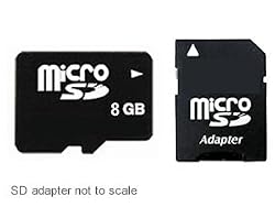 8 GB MicroSD Memory Card with SD Adapter - by Abacus24-7
