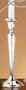 Empire Sterling Bead Border Candlestick - 10"