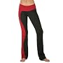 Boot-cut Fitness Pants with Two Color Wave Design