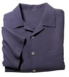 Port Authority Signature - Silk Blend Camp Shirt Eggplant-M