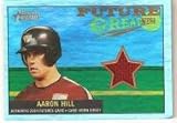 2005 Bowman Heritage Future Greatness Rainbow Jersey Relics #AH Aaron Hill - Toronto Blue Jays (Piece of Authentic Game Used Jersey - Serial #'d to 51) (Baseball Cards)