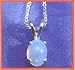 Takionic 1 Bead Silver Pendant