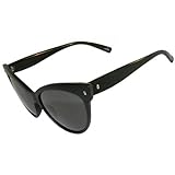 Cat Eye Sunglasses In Black with Matte Finish