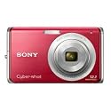 Sony Cybershot DSC-W190 12.1MP Digital Camera with 3x Super Steady Shot Stabilized Zoom and 2.7 inch LCD (Red)