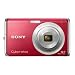 Sony Cybershot DSC-W190 12.1MP Digital Camera with 3x Super Steady Shot Stabilized Zoom and 2.7 inch LCD (Red)