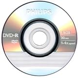 Buy 40pcs Philips Mini DVD-R 4X 1.4GB 8cm Blank Media Cake Box For Camcorder With Free...