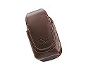 Naztech Ultima Coffee Brown Leather Case for Most Flip Phones