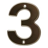 Oil Rubbed Bronze Finish House Number #3