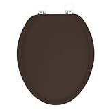 Buy ELONGATED Premium Ginsey CHOCOLATE BROWN Padded Soft Toilet Seat by Ginsey Industries