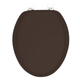 Buy ELONGATED Premium Ginsey CHOCOLATE BROWN Padded Soft Toilet Seat by Ginsey Industries now!