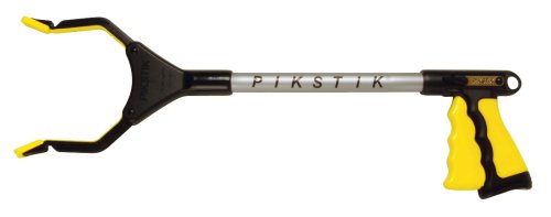 PikStik Pro Aluminum Reacher, 20 Inch, Yellow