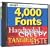 Snap! 4,000 Fonts