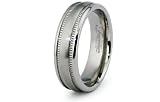 New 7 MM Men's Titanium Wedding Band, Comfort Fit Ring Sizes 8 to 12