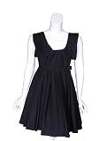MIU MIU Popeline Sleeveless Dress in Black