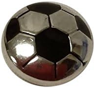 Snap Charming Silver Soccer Ball Interchangeable Jewelry Snap Button Accessory