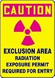 CAUTION EXCLUSION AREA RADIATION EXPOSURE PERMIT REQUIRED FOR ENTRY (W-GRAPHIC)