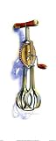 Utensil Egg Beat Art Poster Print by Erin Dertner, 8x20