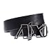 Armani Exchange Cutout Rhinestone Belt