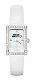 Seattle Seahawks Ladies Allure Watch White Leather Strap