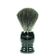 Edwin Jagger Black Pure Badger Shaving Brush -Ebony