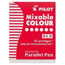 PILOTMixable Colour Cartridge for Parallel Pen RED