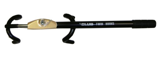 The Club 3100 Twin Hooks Steering Wheel Anti-Theft Lock - Black Gold