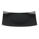 Lacquered Rectangular Chargers - Black (Set of 4)