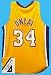 Shaquille O'Neal Hand Signed Home Lakers Jersey