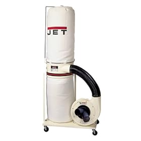 JET 708639 DC-1100A 1-1/2-Horsepower 1,100 CFM Vertical Bag Dust Collector, 115/230-Volt 1-Phase