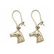14K Gold Dangling Horse Head Jewelry