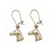 14K Gold Dangling Horse Head Jewelry