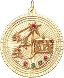 Nativity Scene, 14K Gold Charm