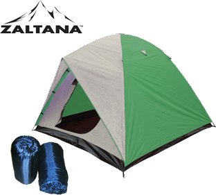 6 PERSON TENT WITH 2PCS 3LB SLEEPING BAG