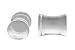 Double Flare Solid Clear Acrylic Plug - 00g - Sold as Pair